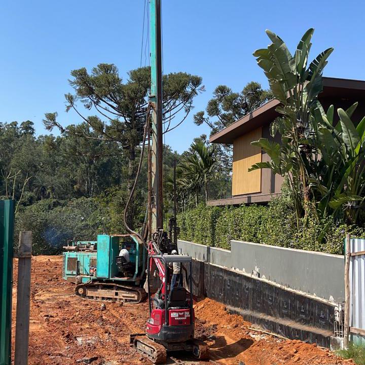 Perfuratriz Gomes Fundações em obra residencial de alto padrão